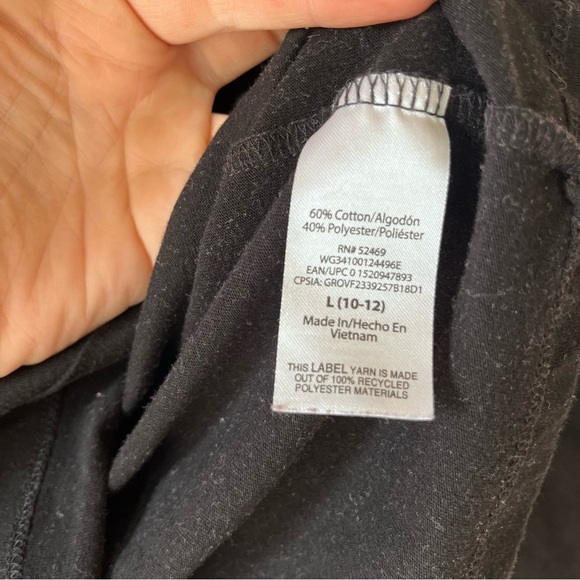 🌼 5/$25 Wonder Nation Halloween Skeleton Dance Graphic Tee Long Sleeve Black L - Picture 3 of 8